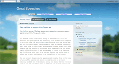 Desktop Screenshot of greatspeeches.net